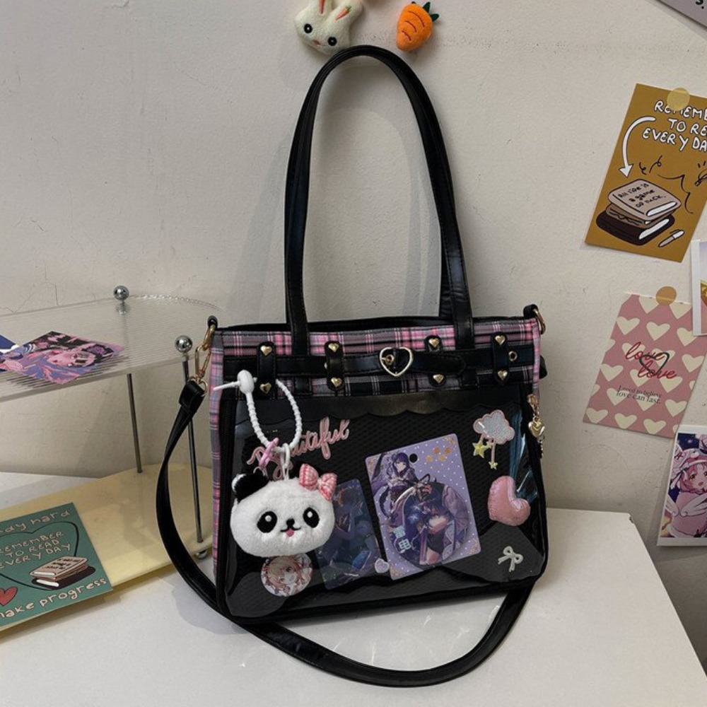 Anime Merchandise In Japanese - Y2K 만화 애니메이션 이타백 격자무늬 대용량