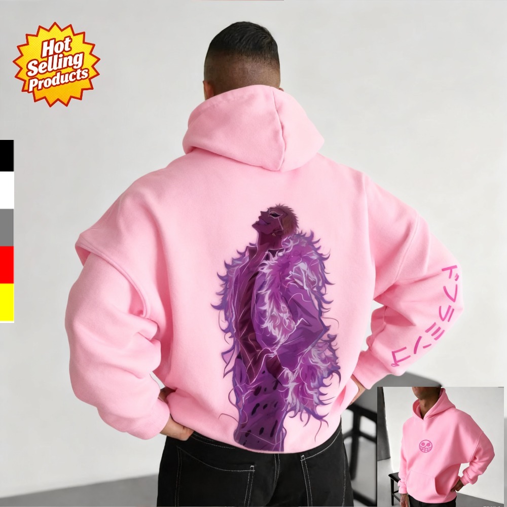 원피스 후드티 돈키호테 도플라밍고 새로운 스웨트셔츠 남 - Anime Merchandise Shop 리뷰 및 가격