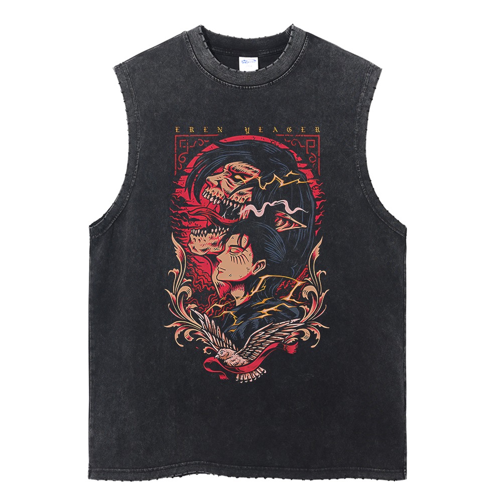 새로운 진격의 거인 남성용 체육관 조끼 여름 Y2k 워 - Anime Merchandise Shop 리뷰 및 가격