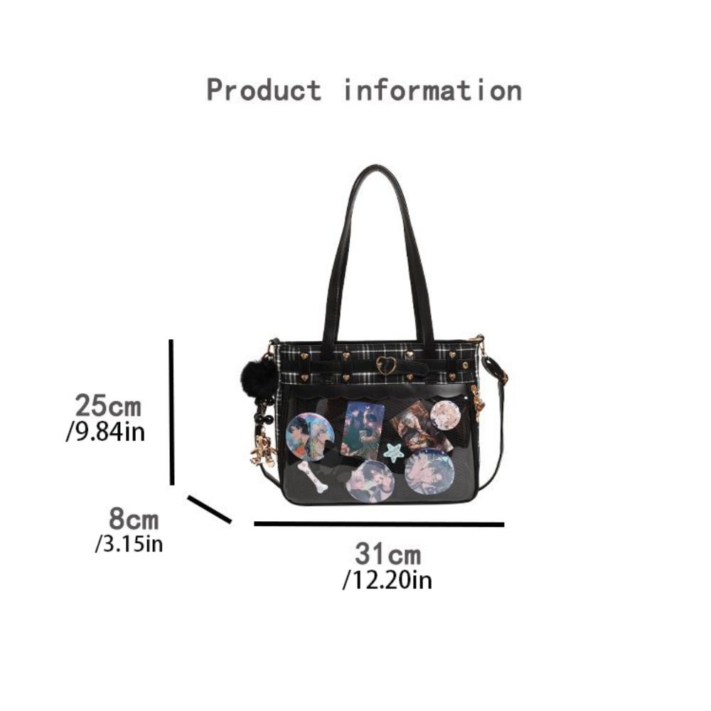 Y2K 만화 애니메이션 이타백 격자무늬 대용량 JK 크 - Anime Merchandise In Japanese 리뷰 및 가격
